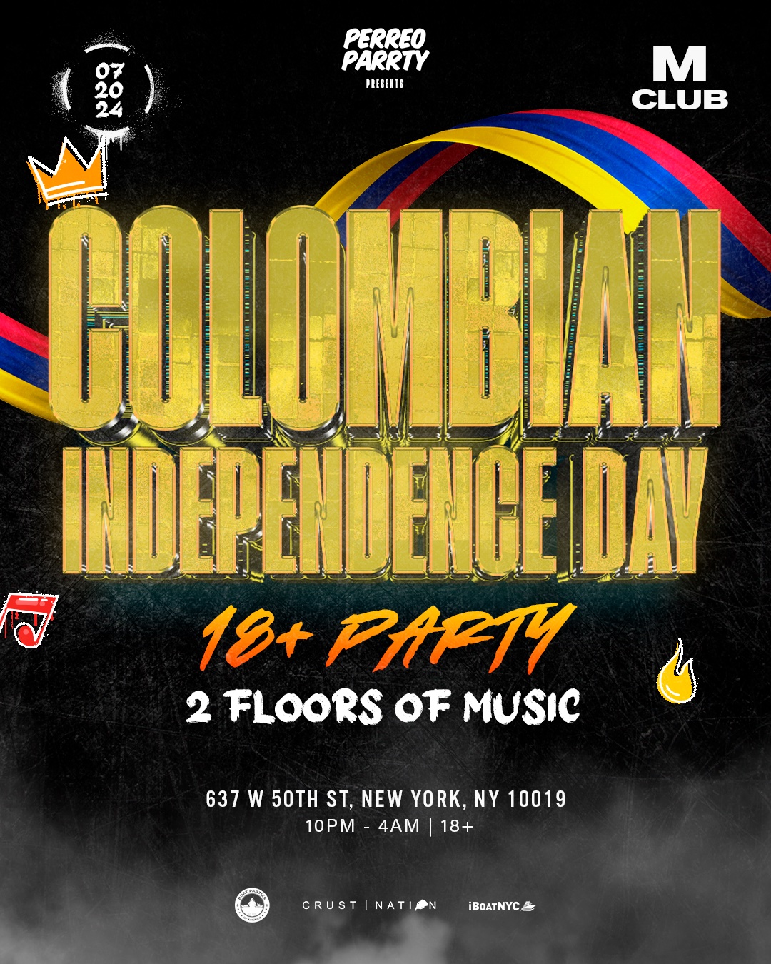 Colombian Independence Day Party - 18+