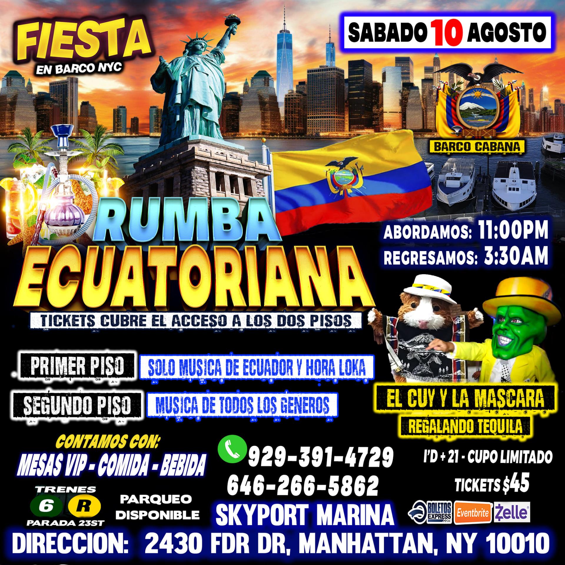 INDEPENDENCIA DE ECUADOR + TEQUILA GRATIS + RADIO DJS