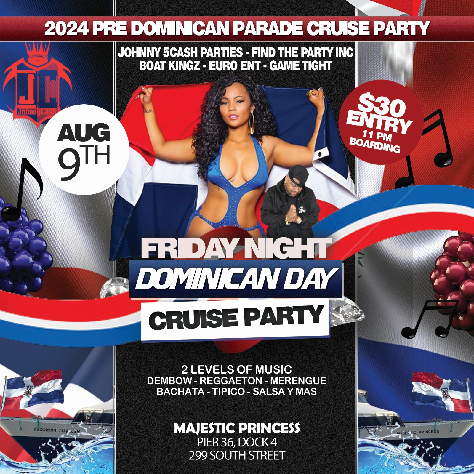 FRIDAY NIGHT DOMINICAN DAY CRUISE PARTY