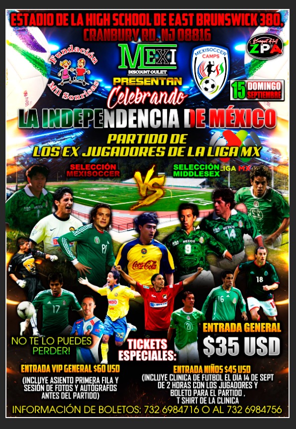 Partido de Leyendas de la Liga MX en East Brunswick NJ