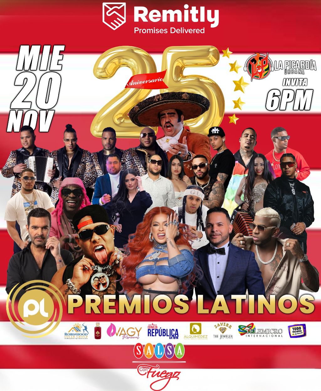 25TH ANNIVERSARY - PREMIOS LATINOS