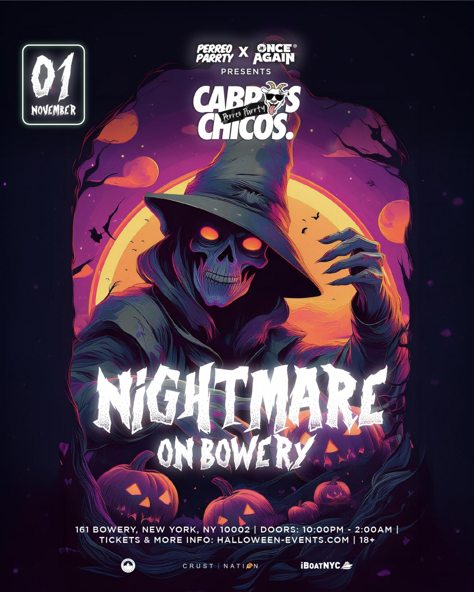 Nightmare on Bowery - Open Format Dance Party & Experience