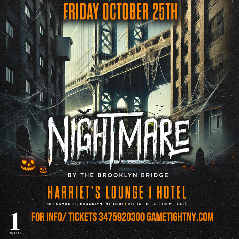 Harriet's Lounge 1 Hotel Nightmare Halloween party 2024