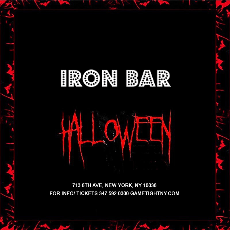 Iron Bar NYC Times Square Halloween party 2024 only $15