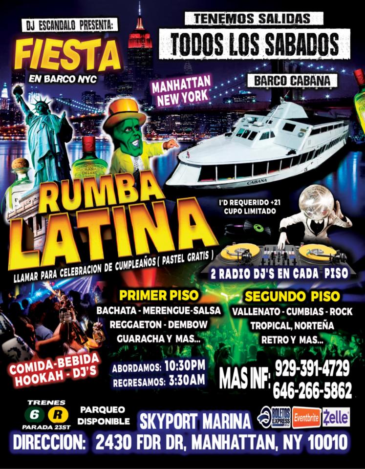 RUMBA LATINA EN BARCO