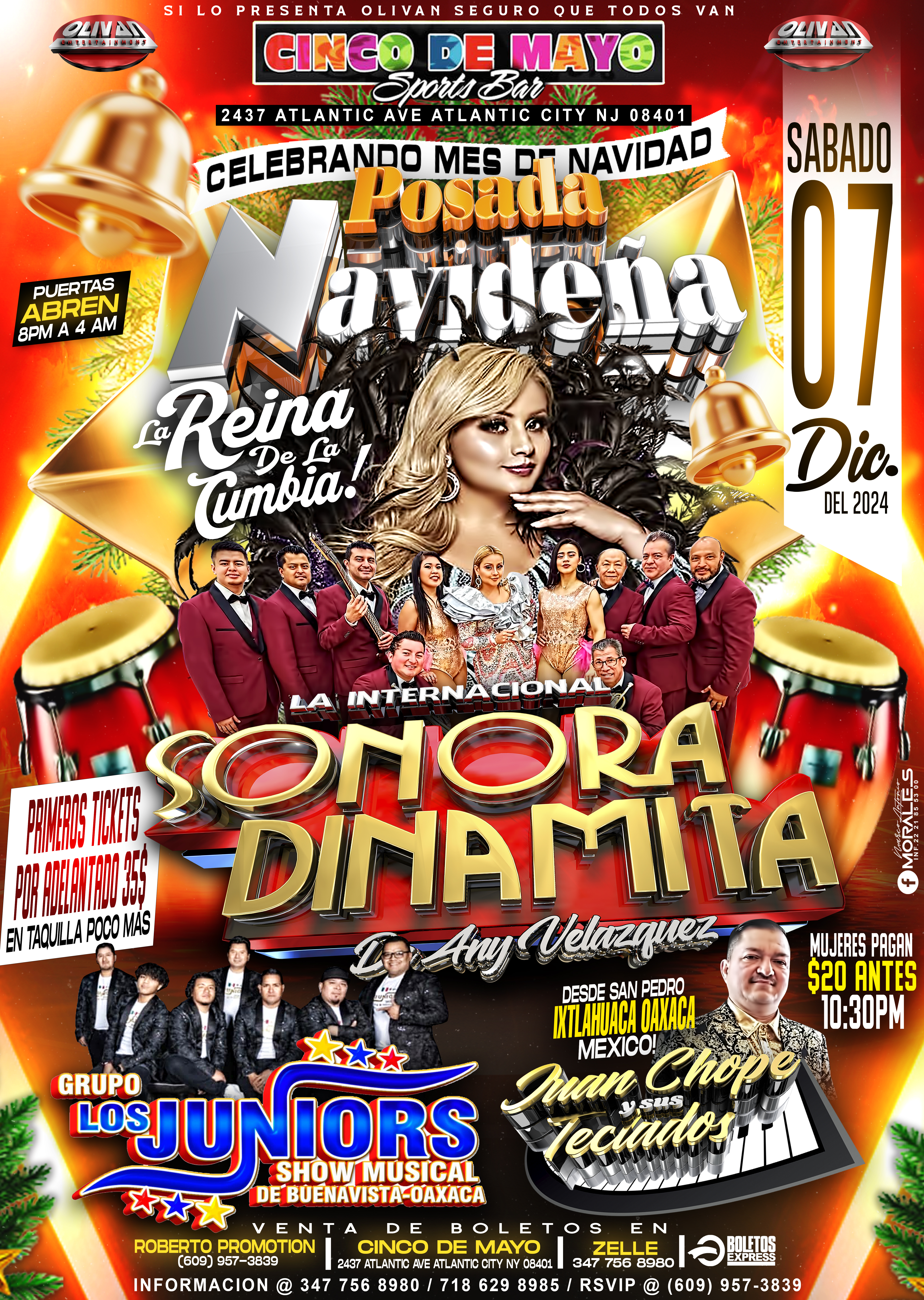 La International Sonora Dinamita Con Any Velasquez , Los Junior Show De Oaxaca