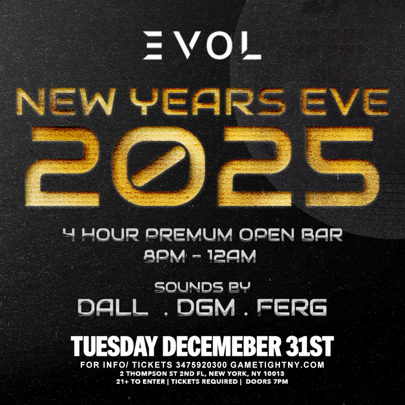 EVOL NIGHTCLUB NEW YEARS EVE PARTY 2025