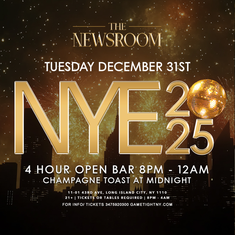 THE NEWSROOM NEW YEARS EVE PARTY 2025