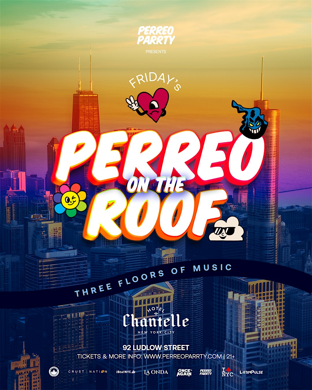 PERREO on the ROOF - Latin & Reggaeton Dance Party at Hotel Chantelle