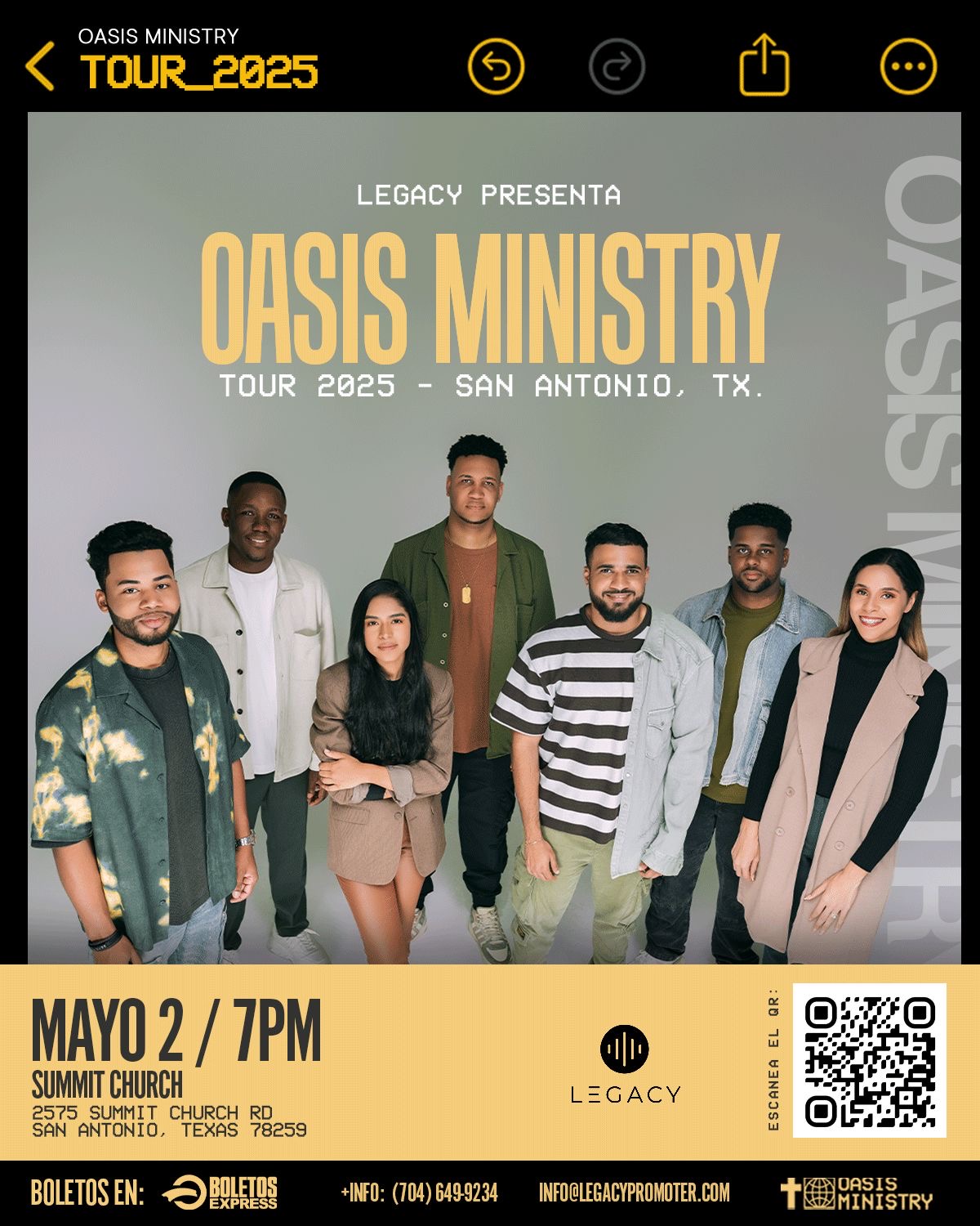 OASIS MINISTRY- GENERACION DE FUEGO SAN ANTONIO